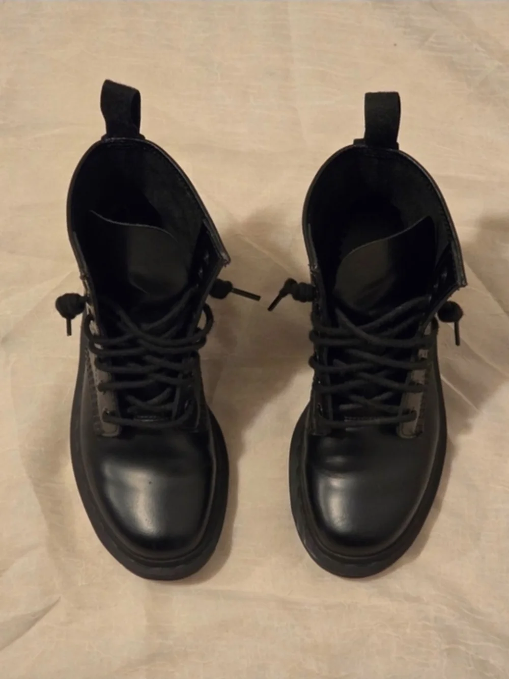 Dr. Martens Unisex Black 1460 Mono Lace-Up Leather Boots